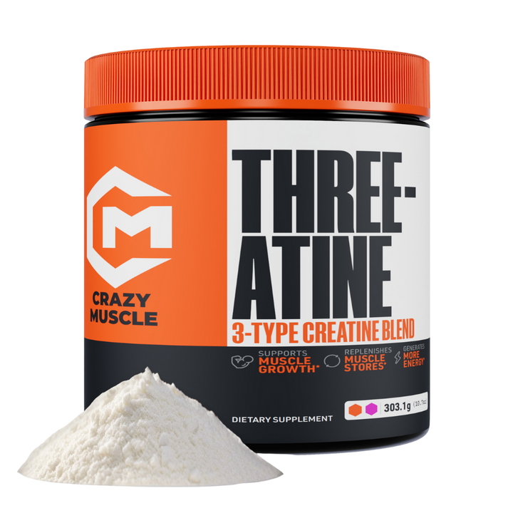 Creatine Monohydrate Capsules - 5g per Serving - Premium 3 Type Three-atine Creatine Blend - Made in the USA (30 Servings)