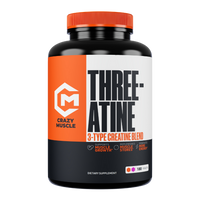 Creatine Monohydrate Pills - 5g per Serving - Premium 3 Type Three-atine Creatine Blend - Made in the USA (60 Servings)